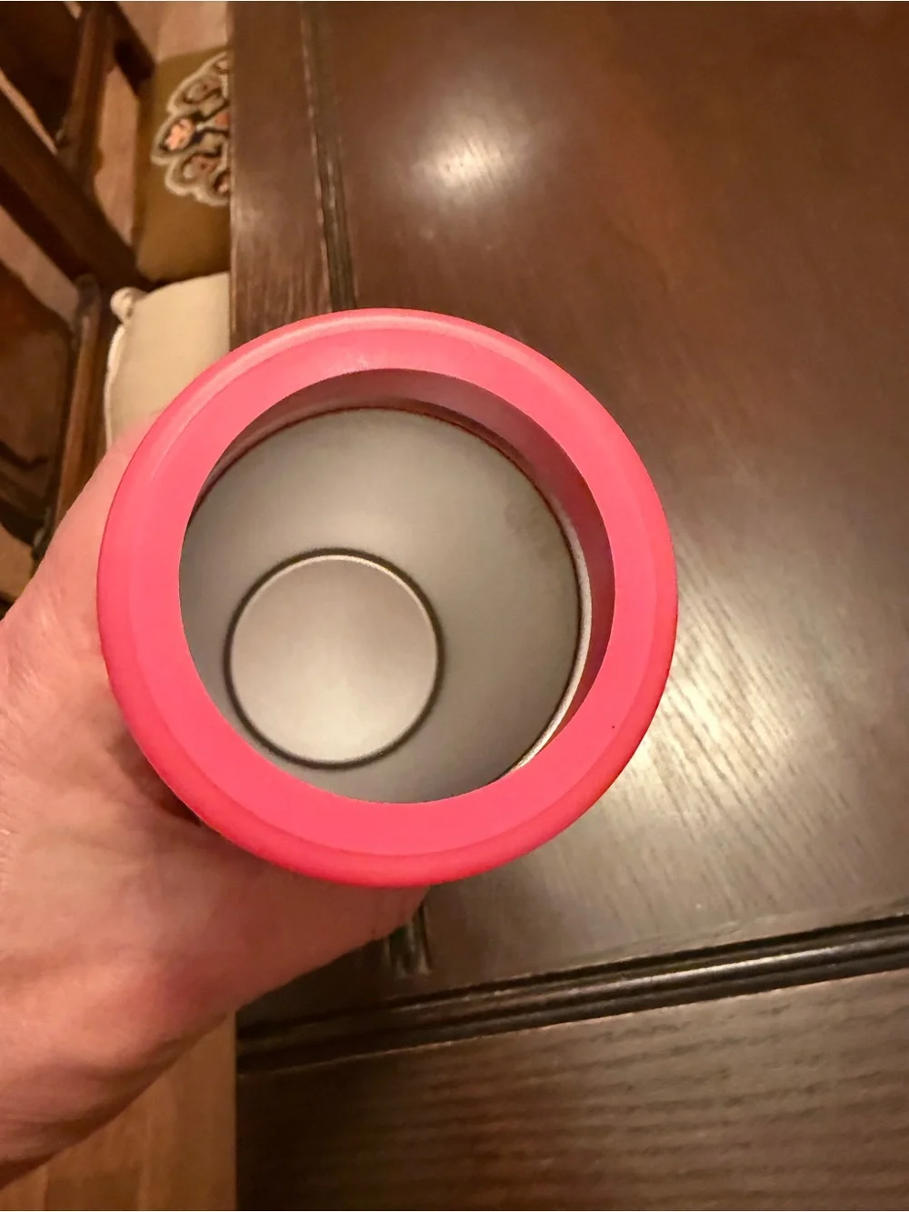 Dolly Parton Pink Slim Drink Holder Tumbler Gold Script WHAT WOULD DOLLY DO?